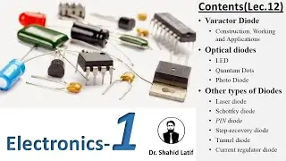 Lect.12| Special Diode| Varactor Diode| Optical diode| Light Emitting Diode| Quantum Dots|PhotoDiode