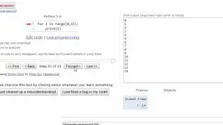Visualize your code using PythonTutor