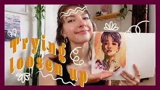 Painting a portrait with my Komorebi Japanese Watercolor Palette