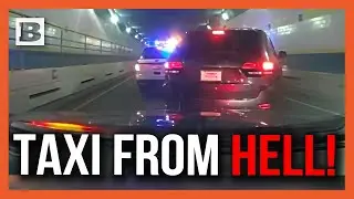 Taxi from Hell! Three Taxi Riders Get "Thrill" of Their Lives When Police Chase Ensues