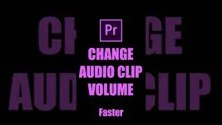 How to change audio Clip Volume | Adobe Premiere Pro Tutorial | Youtube Shorts