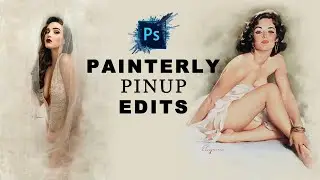 PinUp Painterly Photoshop Edit | PinUp Style | PinUp Boudoir from the 40's