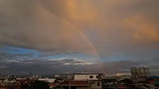 Early Morning Rainbow In Cebu , Philippines.