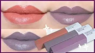 Maybelline Super Stay Matte Ink Liquid Lipstick Swatches (3 colors)