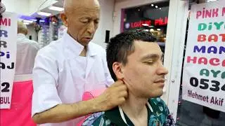 This Barber knows how to surprise | ASMR Strong massage by Pink Barber