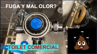 Reparación de fuga en fluxómetro / toilet o WC uso comercial. / Fácil reparación.🚽🚾