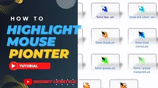 How to Highlight Mouse Pionter in Windows 10/ Rod Bike