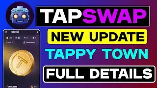 Tapswap Tappy Town Full Details | Tapswap Launching Update | Tapswap