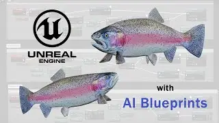 Medhue Rainbow Trout with AI Blueprint in Unreal Engine!!