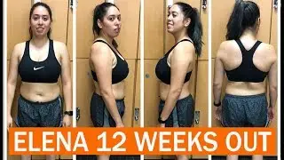 Body Transformation Women Before 12 Week Weight Loss Journey - Elena