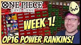 One Piece Card Game: OP16 Week 1! Power Rankings and Deck Lists!