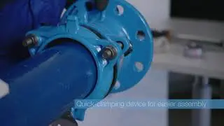 How to install a flange adapter [Hawle Synoflex]