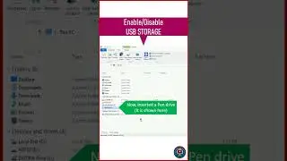 1-Minute Video | How to Enable or disable USB storage device 