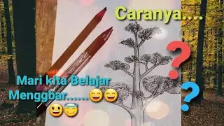 Cara gambar pohon sederhana