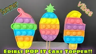 TRENDY POP IT CAKE TOPPER / Pop It Cake