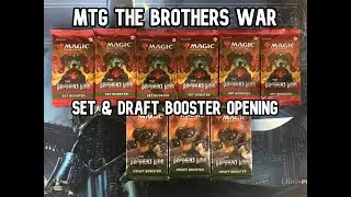 Magic The Gathering The Brothers War Set & Draft Booster Pack Openings - MULTIPLE  AWESOME MYTHICS!