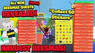 HARDEST BEESMAS YET.. ALL NEW BEESMAS QUESTS REVEALED EARLY! (Bee Swarm Simulator)