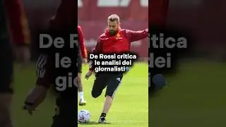 De Rossi critica le analisi dei giornalisti, influenzate dal risultato🗣️ #calcio #seriea #asroma