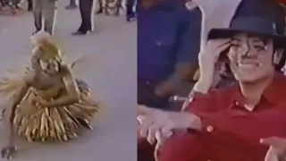 (Restored Audio) Michael Jackson watching a cultural presentation in Africa.