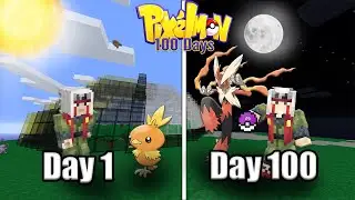 I Survived 100 Days In Minecraft Pixelmon! | Here's What Happened... (Part 1)