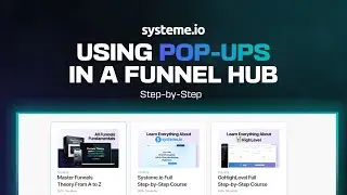 Using Multiple Pop-Ups To Build a Good Funnel Hub with [Systeme .io]