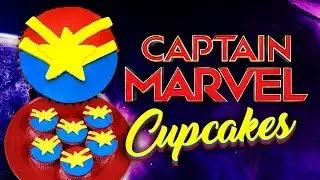 How to make Captain Marvel Cupcakes