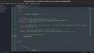 jQuery Datatable Basic