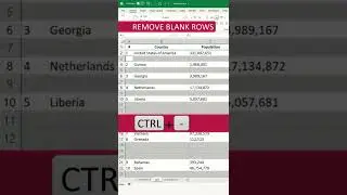 Excel Keyboard Shortcuts | Must Know #shorts #excelshortcuts