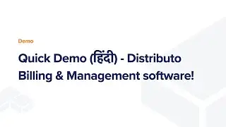 Quick Demo in Hindi | Distributo Billing & Management Software #distributionsoftware #erpsoftware
