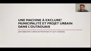 Une machine à exclure? Municipalité et projet urbain dans l’Outaouais