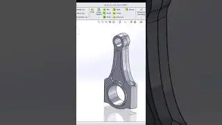 Motorcycle Engine Connecting Rod Design #engineering #solidworks #bike #mechanical #fabrication