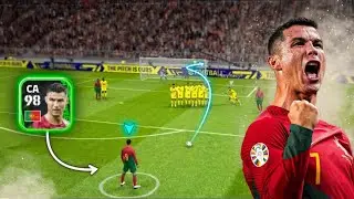NOVO CRISTIANO RONALDO 98 POTW GAMEPLAY COMPLETA NO EFOOTBALL MOBILE 2024