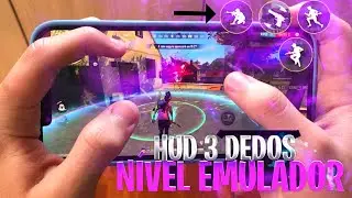 LOS MEJORES HUD BRASILEÑO A 3 DEDOS 🥶 Nivel EMULADOR | Garena Free Fire