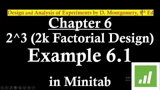 2k Factorial Design in Minitab | 2^3 Factorial Design | Main Effects Plot | DoE Example 6.1