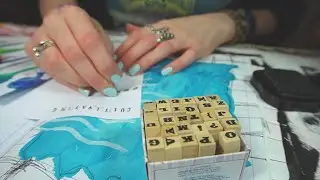 Art Journal Page Process - ASMR - No Talking | Jennibellie