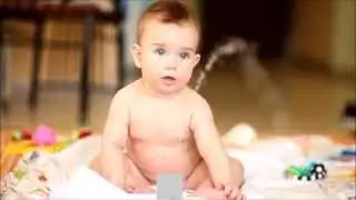 Pissing baby ,funny.