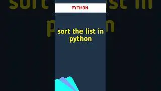 Sort the list in PYTHON 