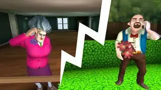 Как пройти уровень Мисс Ти маска.Scary  Teacher 3D
