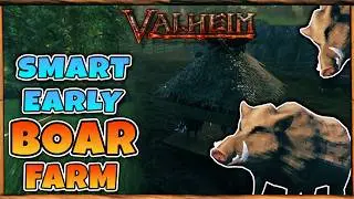 Super Easy Boar Farm for early game 🐗 |  Valheim 2025