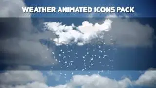Weather Animated Icons Pack after effects templates