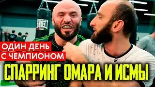 Ещё один день с чемпионом в Москве. Спарринг Омара и Маги Исмы 💪