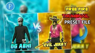 Free Fire 1 vs 1 Thumbnail Preset File|| free Fire Custom Thumbnail plp #DGAbhi