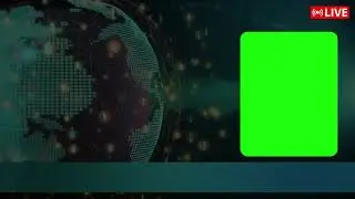 news background green screen