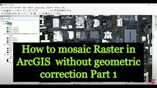 How to mosaic Raster in ArcGIS  without geometric correction Part 1