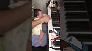 Baby plays Gravity Falls Theme song on Piano