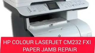HP COLOUR LASERJET PRINTER Cm232 fxi MFP , the printer has paper jamb problem
