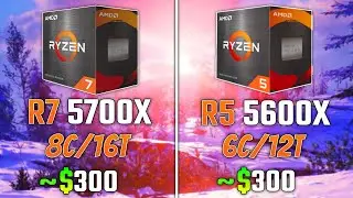 RYZEN 7 5700X vs RYZEN 5 5600X | Test in 5 Games | 1440p