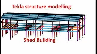 Tekla structure modelling animation create