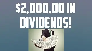 Over $2,000.00 in dividends for the month of July!! $52,000.00 dividend portfolio 💸💰
