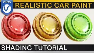 V-Ray | Realistic CARPAINT Shader | In Depth Render Theory, Setup and Final Rendering